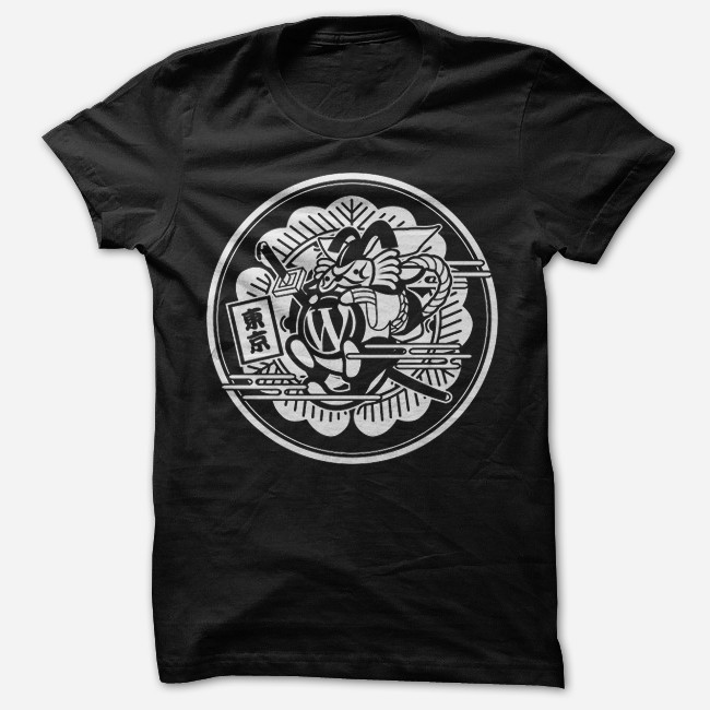 Samurai Wapuu T Shirt Wordpress Swag Store