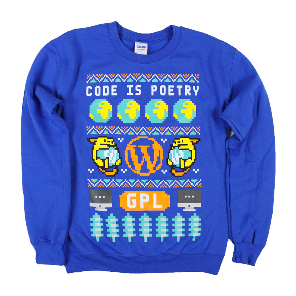 WordPress Ugly Holiday Sweatshirt
