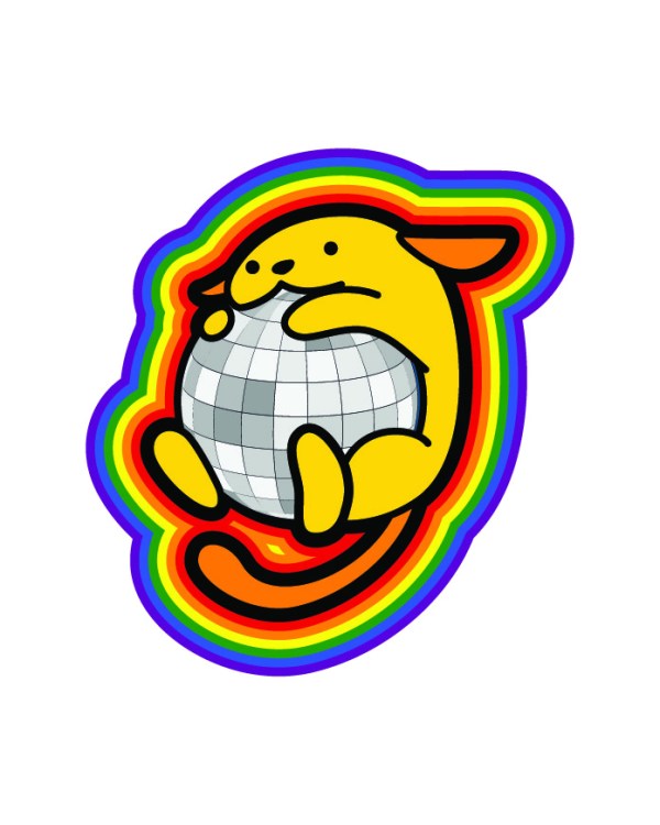 Wappu Pride Disco Ball Sticker